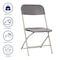 Flash Furniture 4PK Commercial Grade Gray Plastic Folding Chairs 4-LE-L-3-W-GY-GG - alternate 10